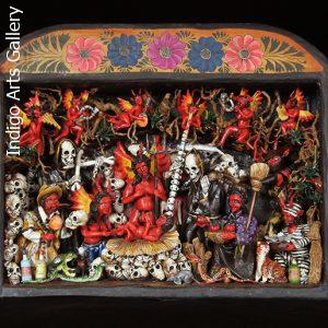 "Nacimiento de los Diablos" (Devils' Nativity) Retablo