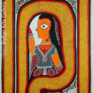 Snake Goddess - Mithila painting