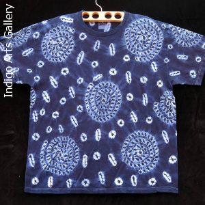 Indigo Tie-dye T-shirt by Gasali Adeyemo - Extra Large