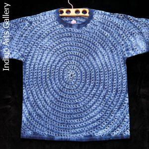 Indigo Tie-dye T-shirt by Gasali Adeyemo - Extra Large