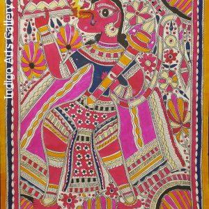 Hanuman - Mithila painting