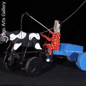 Man with an Ox-cart Pushtoy