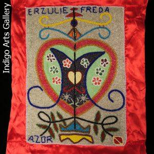 Erzulie Freda Beaded Vodou Flag