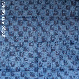 Yoruba Indigo Resist-dye "Adire Eleko" Cloth