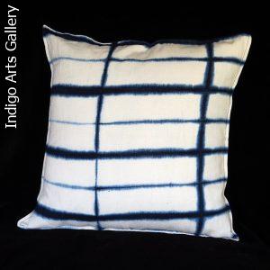 Resist-dyed Indigo Pillow by Aissata Namoko of Mali