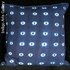 Tie-dye Indigo Pillow by Aissata Namoko of Mali