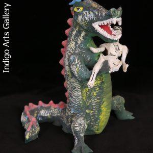 Hungry Dinosaur - Vintage Sculpture