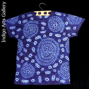 Indigo Tie-dye T-shirt by Gasali Adeyemo - Medium