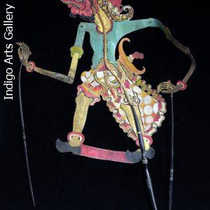 Warrior - Antique "Wayang Kulit" Javanese Shadow Puppet