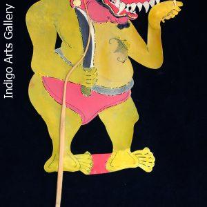 Ogre - Vintage "Wayang Kulit" Javanese Shadow Puppet