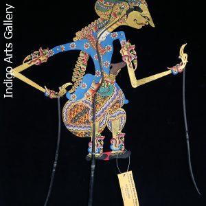 "Kamajaya" ("The God of Love") "Wayang Kulit" Javanese Shadow Puppet by Tri Suwarno