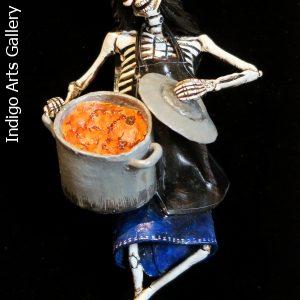 Calavera Soup Chef - Retablo figure