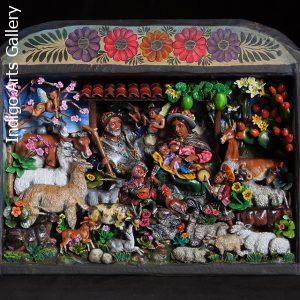 Nacimiento Campesino (Peasant Nativity) Retablo