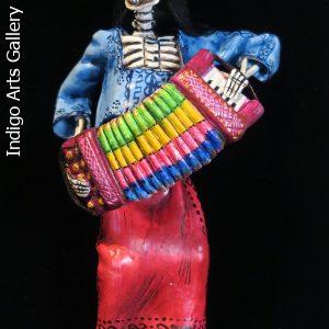 Accordionist of the Dead - retablo figure