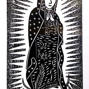 Nossa Senhora de Guadalupe (black and white)