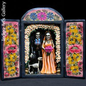 Los Novios Muertos - Wedding Retablo