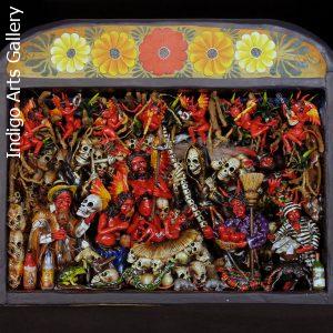 "Nacimiento de los Diablos" (Devils' Nativity) Retablo