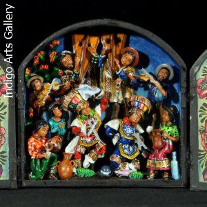 Danza de Tijeres (Dance of the Scissors) - Mini-Retablo