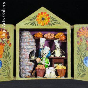 Panaderia de los Muertos (Bakery of the dead) Retablo