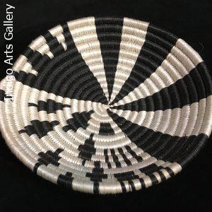 Small Black and White Abstract basket