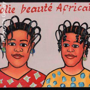 "Jolie Beauté Africaine" Mini Hairdresser's Sign