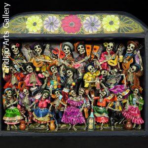 Fiesta de los Muertos (Carnival of the Dead) - Retablo (version 5)