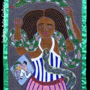 "Haida Wedo" (Mamy Wata) Vodou Banner