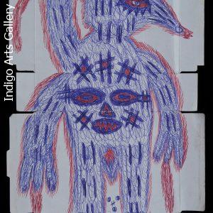 Untitled (Spirit Figure with Bird Head)