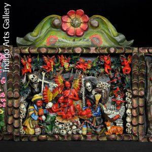 Nacimiento de los Diablos - retablo