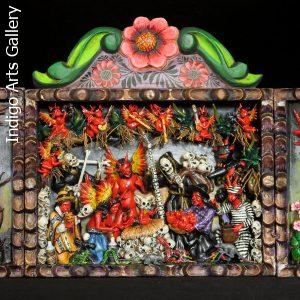 Nacimiento de los Diablos (The Birth of Evil) - retablo