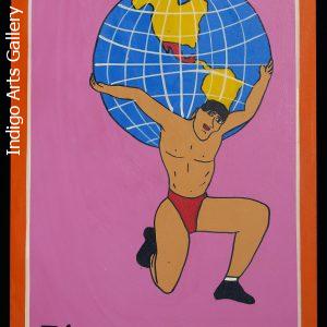 El Mundo - Loteria Card Painting