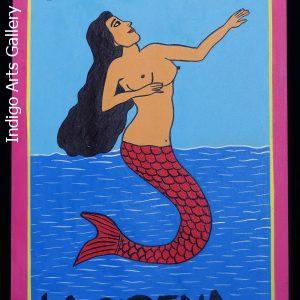 La Sirena - Loteria Card Painting