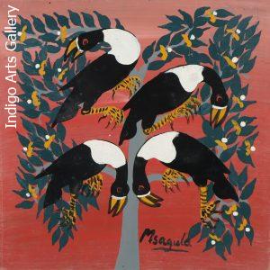 Four Hornbills in a Tree