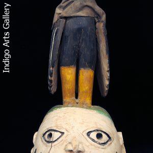 Fon Gelede Mask with Bird