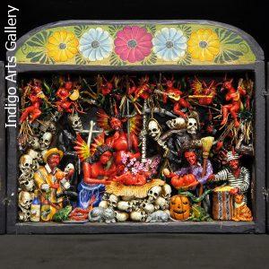 "Nacimiento de los Diablos" (Devils' Nativity) Retablo