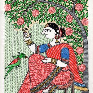 Seated Woman Taking a Selfie