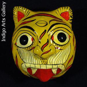 Papier Maché Tiger Mask 