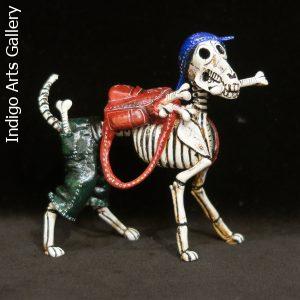 Calavera Dog - Retablo Figure