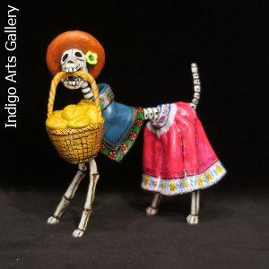 Calavera Dog - Retablo Figure