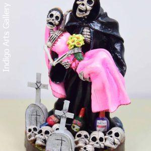 Bride of the Grim Reaper - Calavera Sculpture