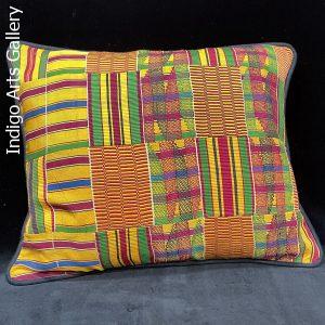 Asante Kente-cloth pillow