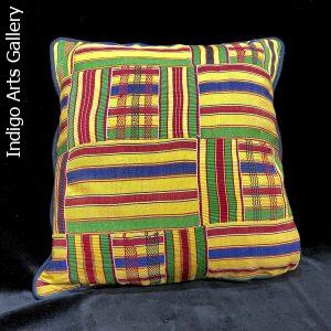 Asante Kente-cloth pillow