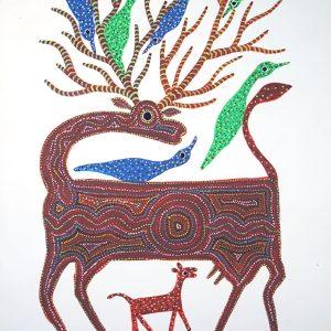 Antelopes with Birds