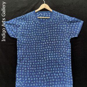 Indigo Tie-dye T-shirt by Gasali Adeyemo - Large