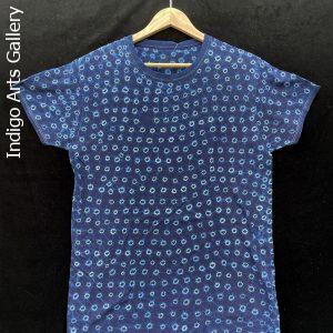 Indigo Tie-dye T-shirt by Gasali Adeyemo - Medium