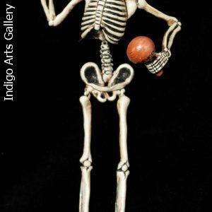 La Calavera con Maracas - articulated skeleton