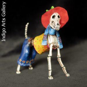 Calavera Dog - Retablo Figure