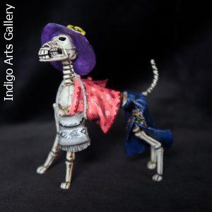 Calavera Dog - Retablo Figure