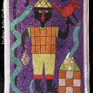 Ceremonie for Damballa - Vodou flag