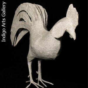 Newsprint Papier Maché Rooster #2